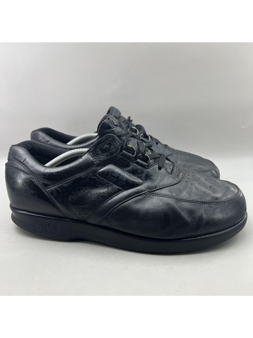 SAS Time Out Walking Shoes Men Size 12.5 WW Wide Black Casual Comfort Sneakers